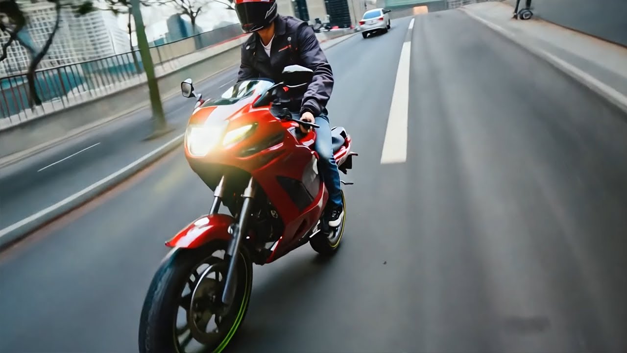 GTA IV Real Life - Runway Gen 3 AI - Motorbike Jump 🏍️🎢