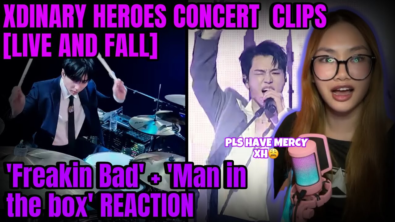LOSING MY FREAKIN MIND XDINARY HEROES 'Freakin Bad'+'Man in the box' CONCERT REACTION live and fall