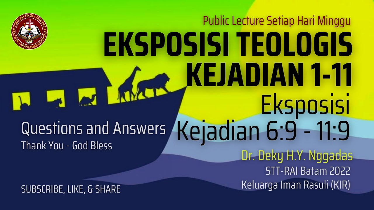 Eksposisi Teologis Kejadian 1-11 | Sesi Q&A (Seri 5)