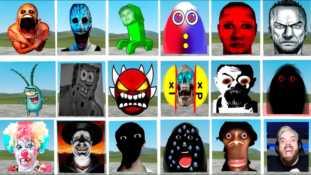 RANDOM OF ALL THE NEXBOTS \Nextbots\ Gmod! Garry's Mod!