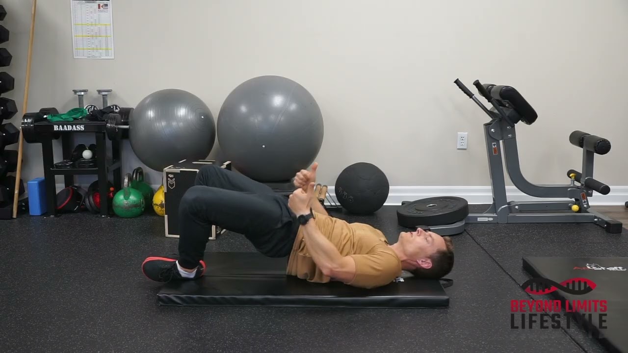 Frog Glute Bridge Weight Shift