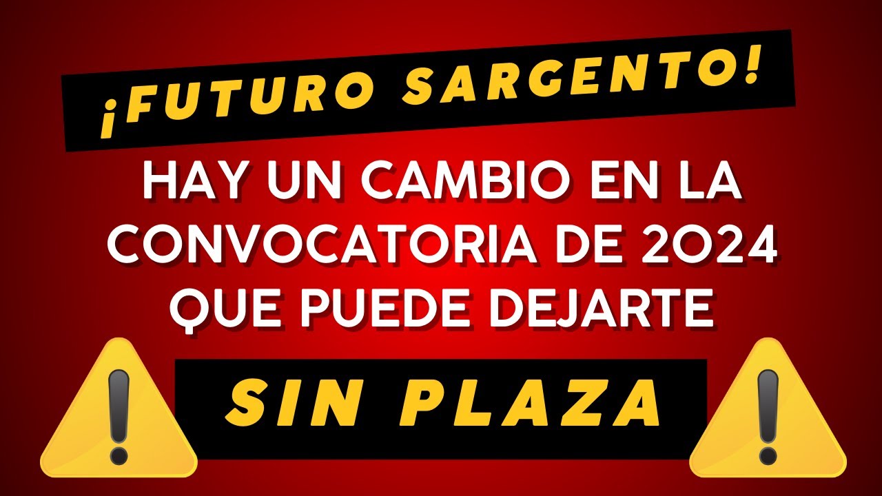 106. SUBOFICIALES 2024: El cambio que puede arruinar tu oposición y del que NADIE te ha advertido