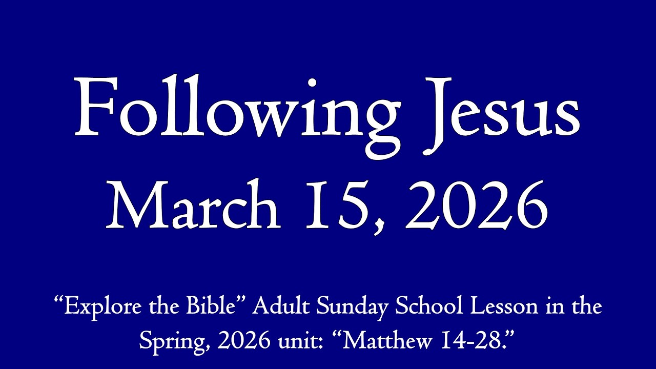 Following Jesus - 