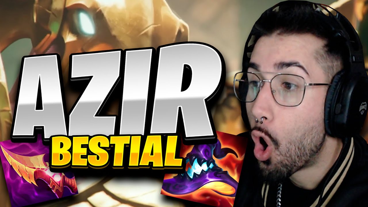 AZIR Diente de Nashor es lo MEJOR? | Gameplay AZIR MID s14