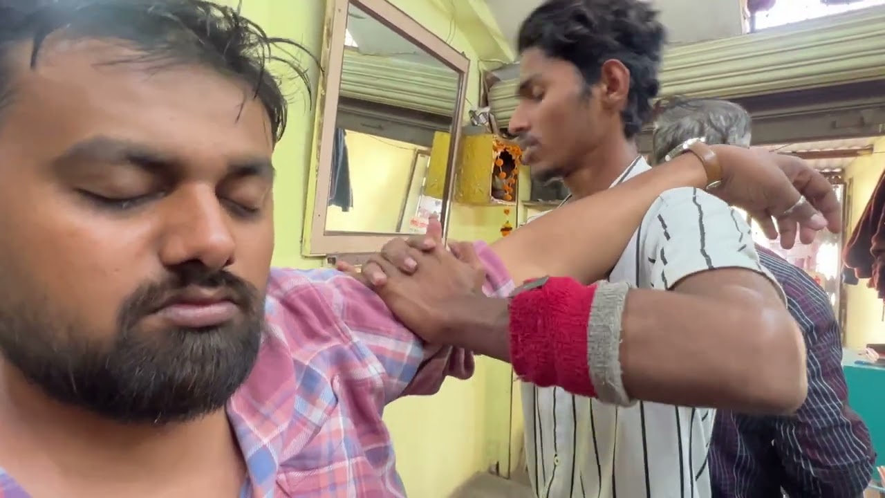 Halfway Done 💆‍♂️ Indian Street Head Massage ASMR | Day 15 #asmr #30days30barber #30dayschallenge