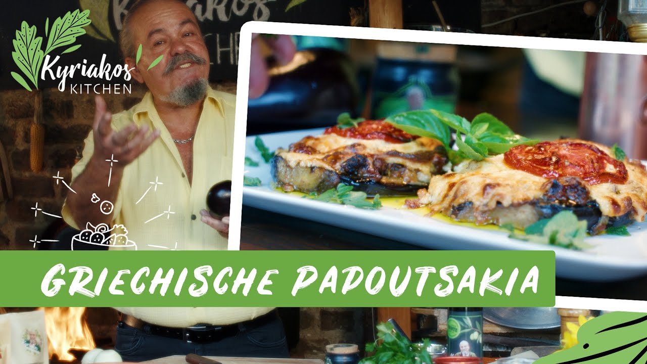 Gefüllte Auberginen mit Hackfleisch - Griechische Papoutsakia | Kyriakos Kitchen
