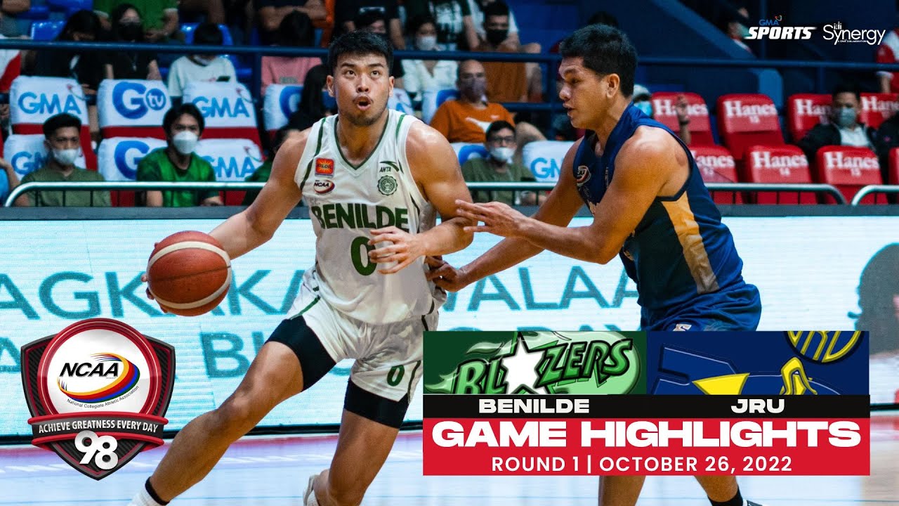 NCAA Season 98 | Game Highlights: Benilde vs JRU | Men's Basketball Tournament Round 2