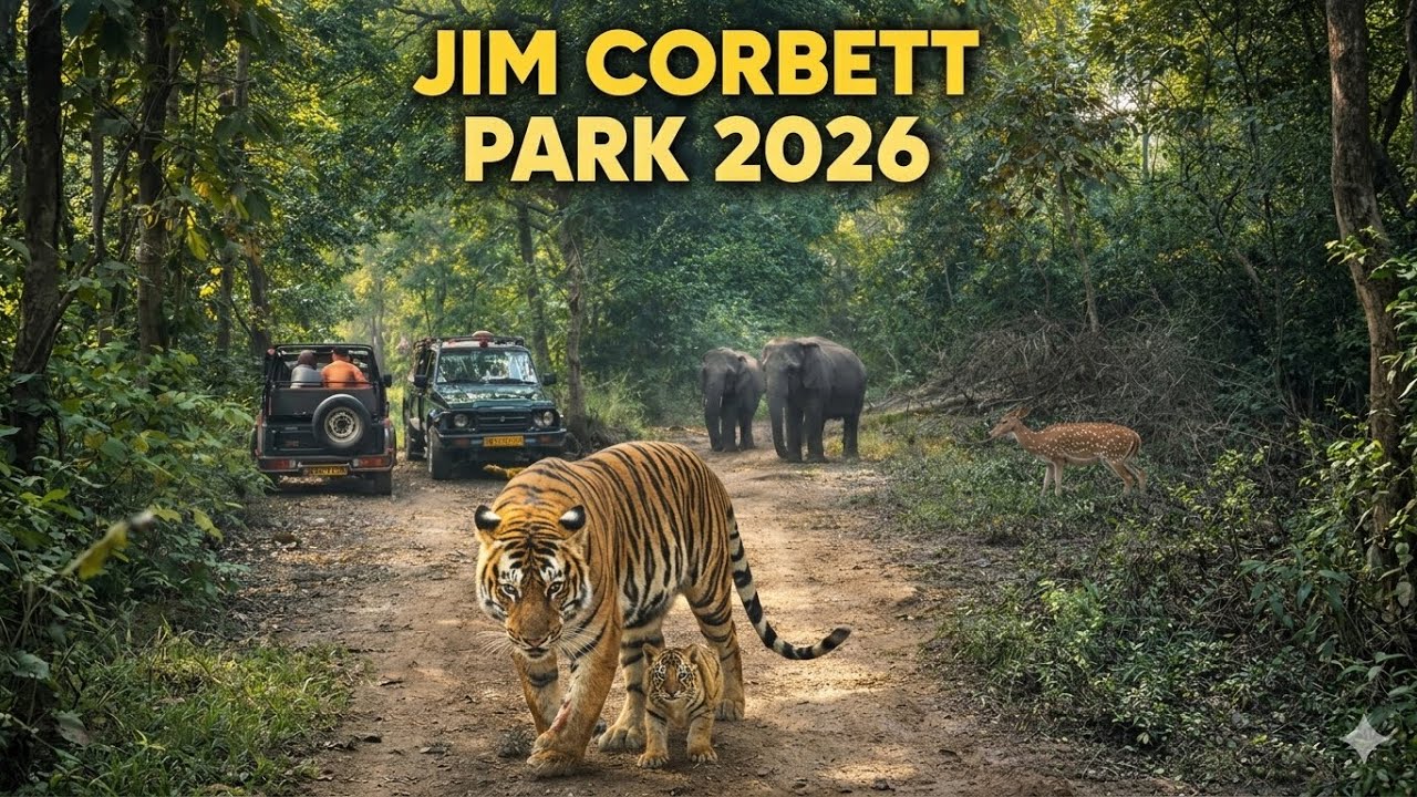 Jim Corbett National Park 2026🌴 | 🐘 Hathi Dagar Zone | पहली बारी में ही सारे जानवर मिल गए 🦌🐅