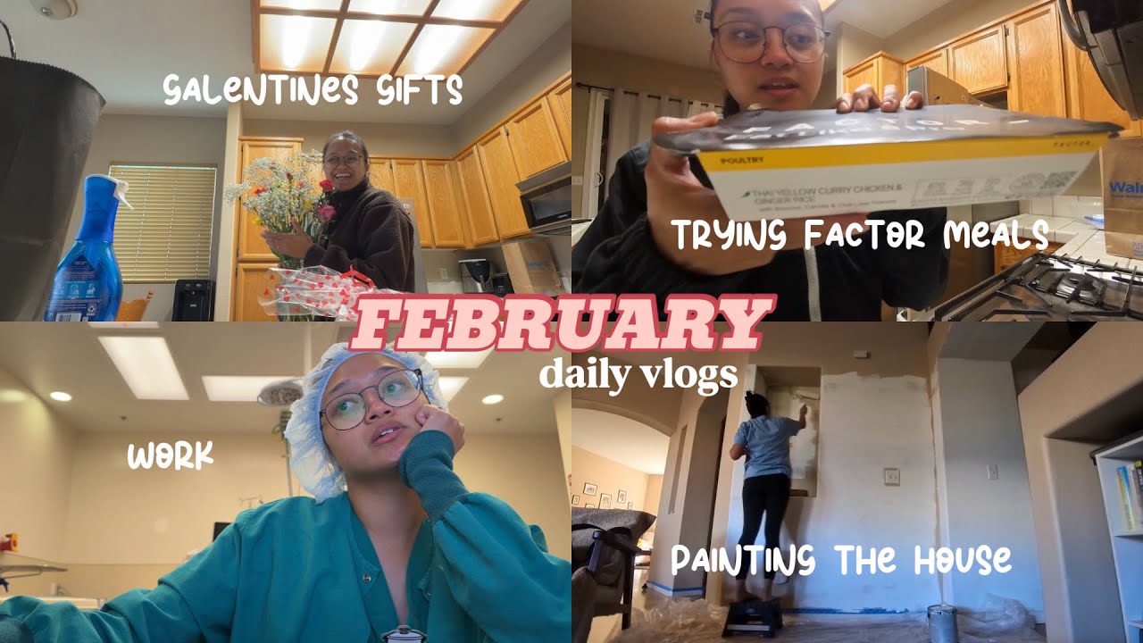 Factor Meals, Pilates, Galentines Gifts, Painting My House! 