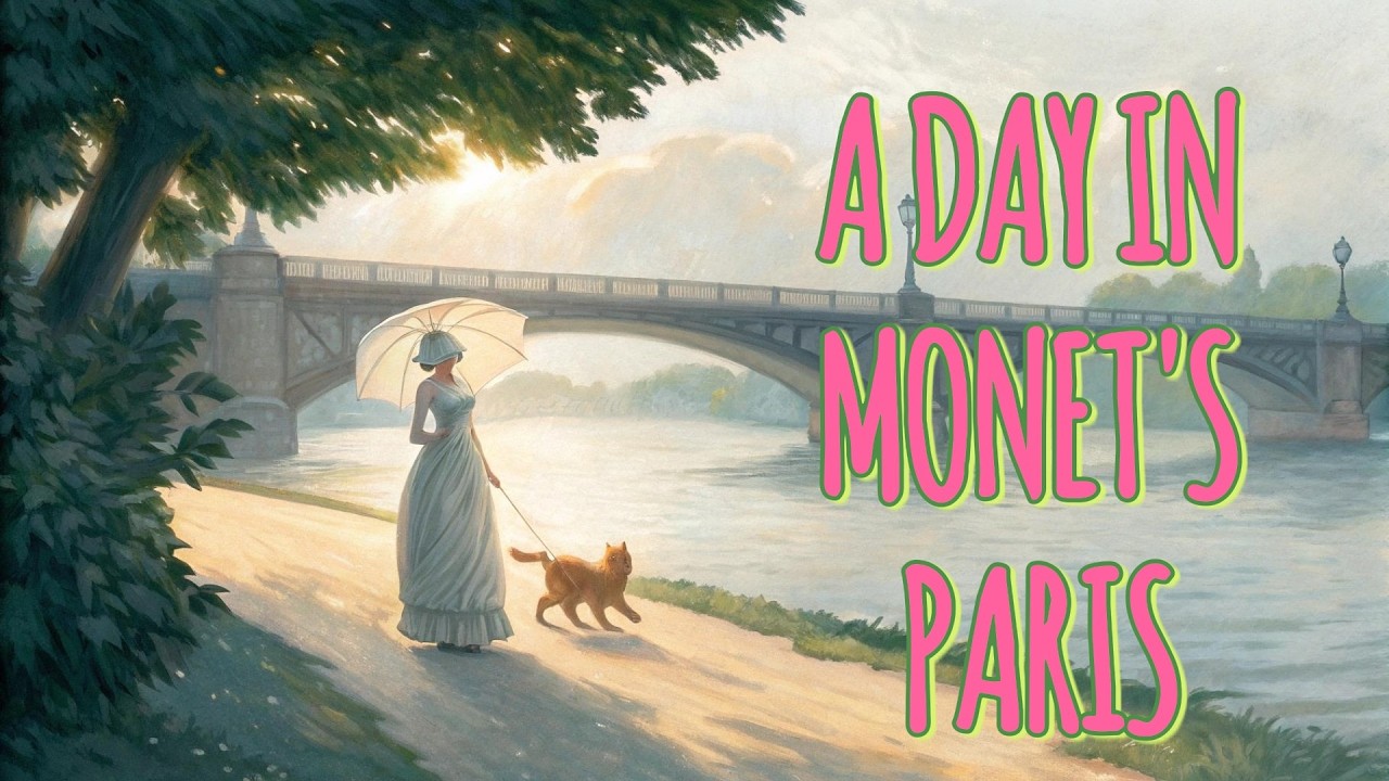 A Day in 19th Century Paris With My Cat  #claudemonet #cat#paris