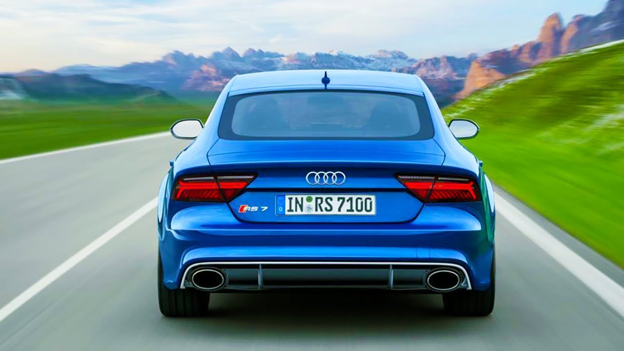 Acceleration Audi RS7 2018 performance 560 HP sound exhaust
