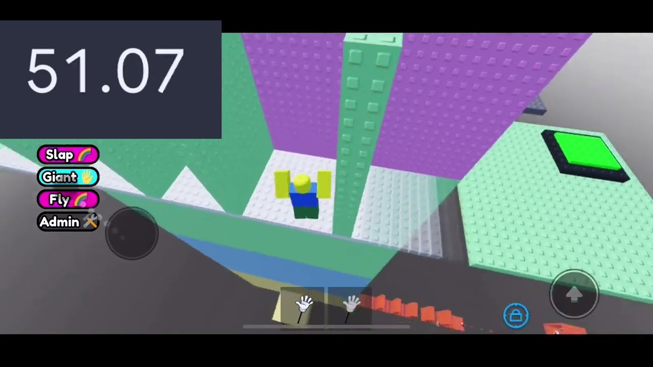 Roblox slap tower Speedrun mobile 1:30 sec