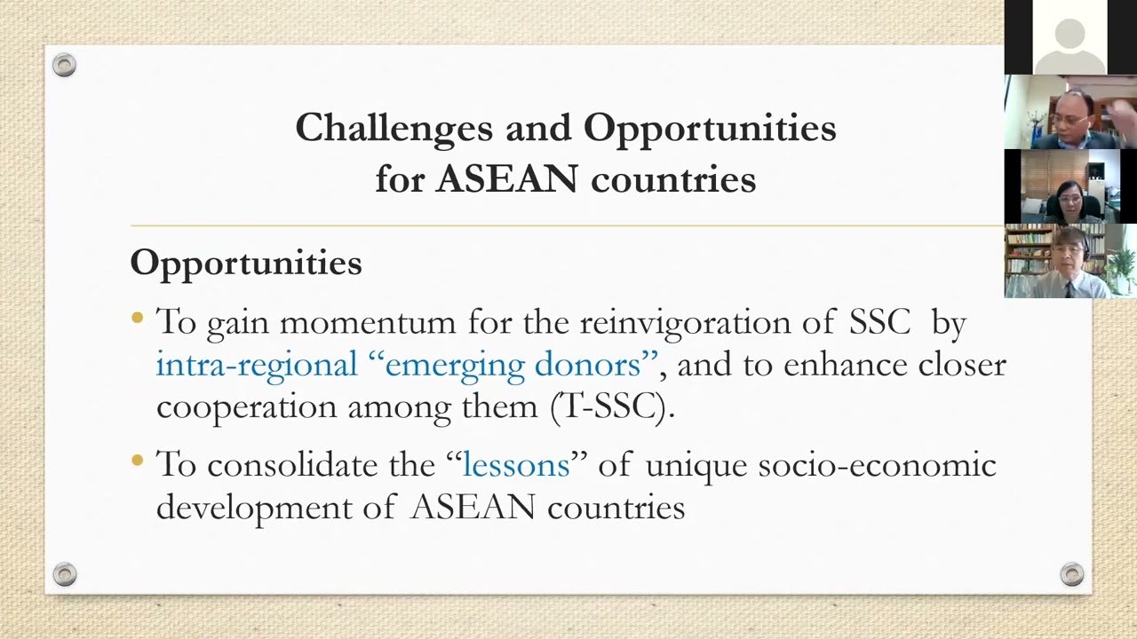 Webinar on Changing Landscape of Development Cooperation in Southeast Asia