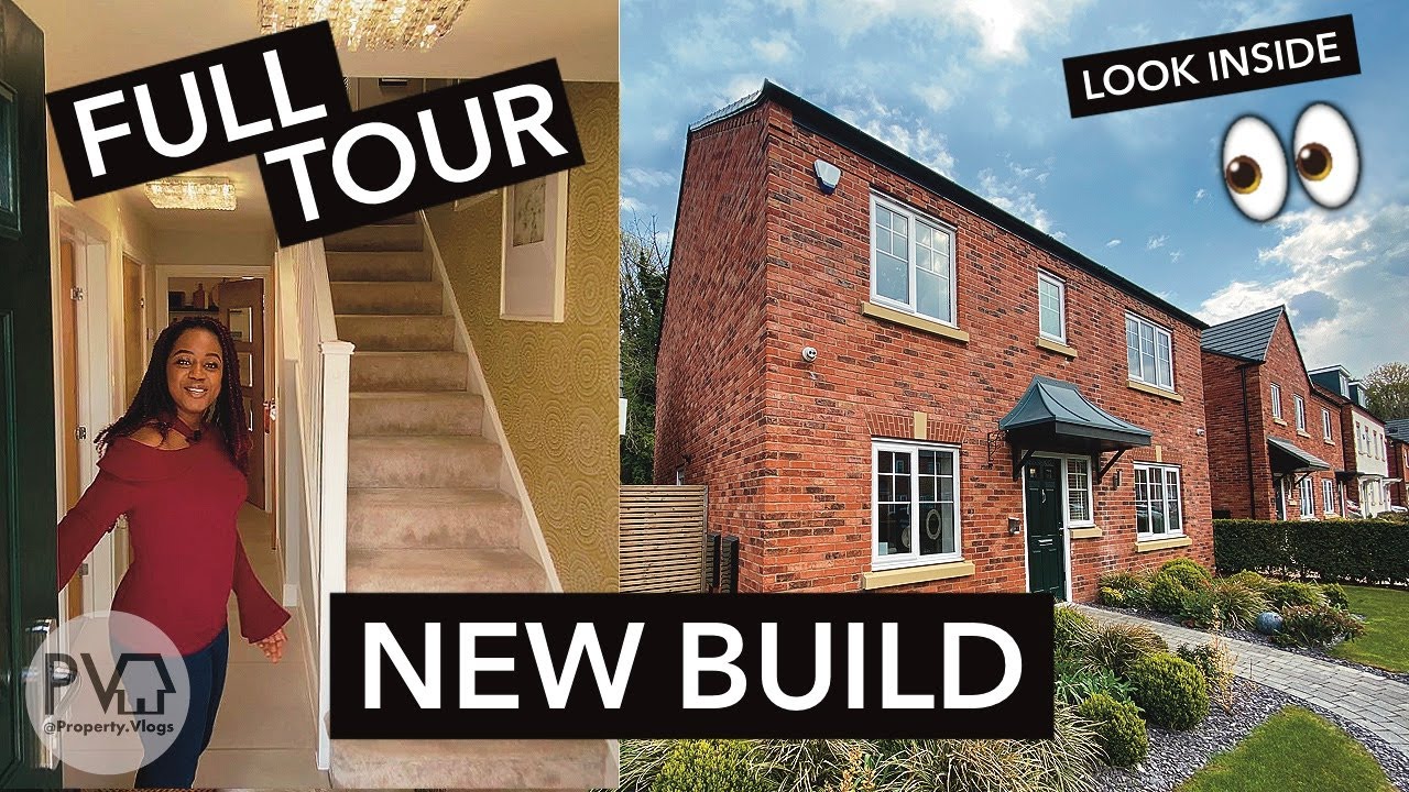 Touring a LOVELY 4 Bed New Build Home | Birmingham UK House Tour | Bellway Homes | Property Vlogs