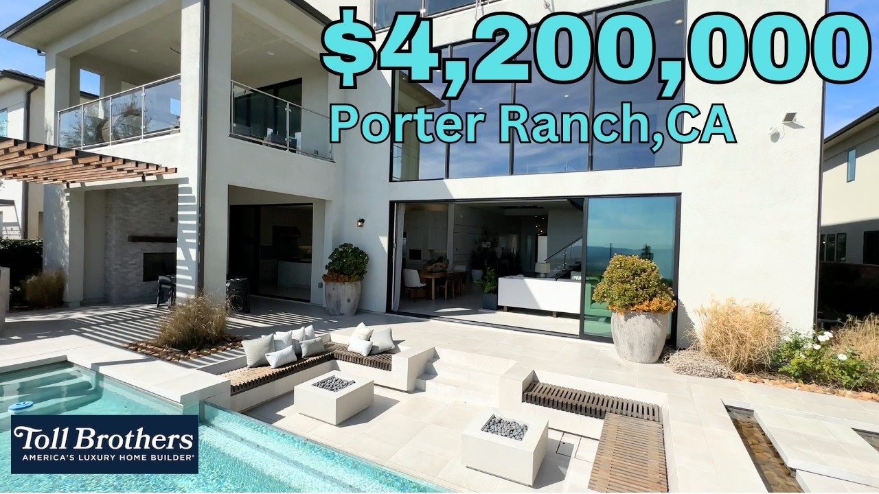 🏡 Luxury Toll Brothers Model Home FOR SALE | $4.2M Modern Estate Tour in Porter Ranch