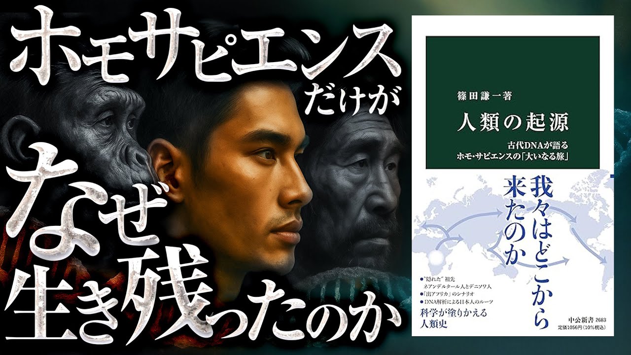 【解説】人類の起源｜ホモサピエンスだけがなぜ生き残ったのか？（自然人類学・本要約）