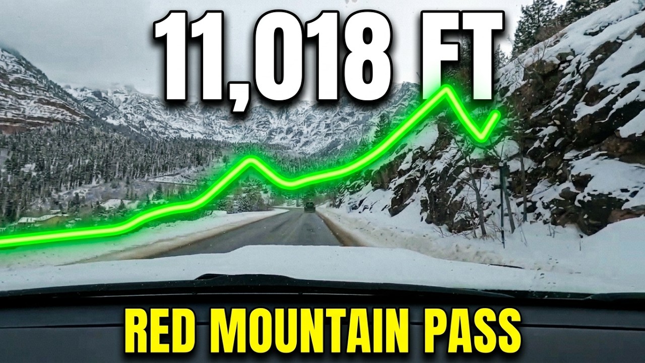 Driving the Million Dollar Highway | U.S. Route 550 from Ouray to Silverton, CO (Scenic Road Trip)