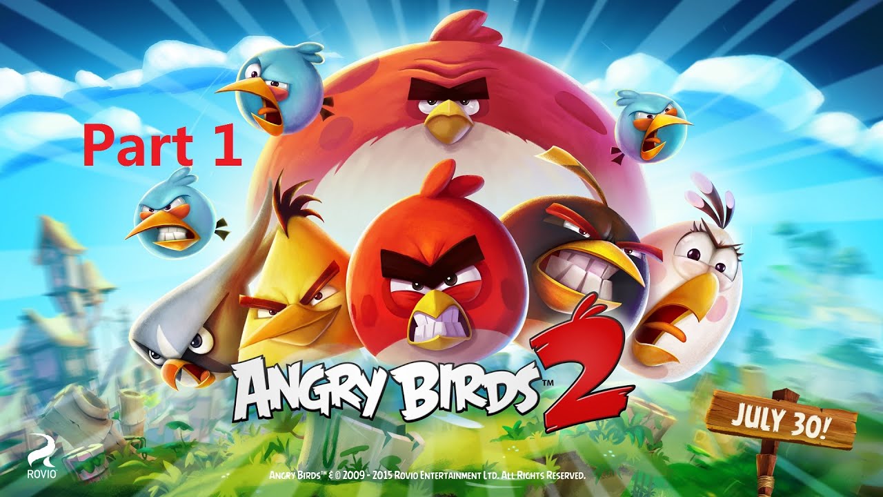 Angry Birds 2 Gameplay Part 1 -  Levels 1-10 All 3 Stars!!! (Play Again) iOS