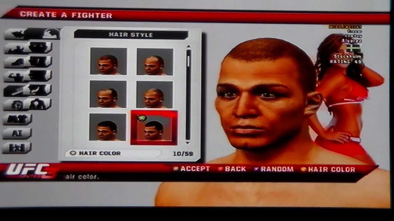 Ufc undisputed 3 create a fighter