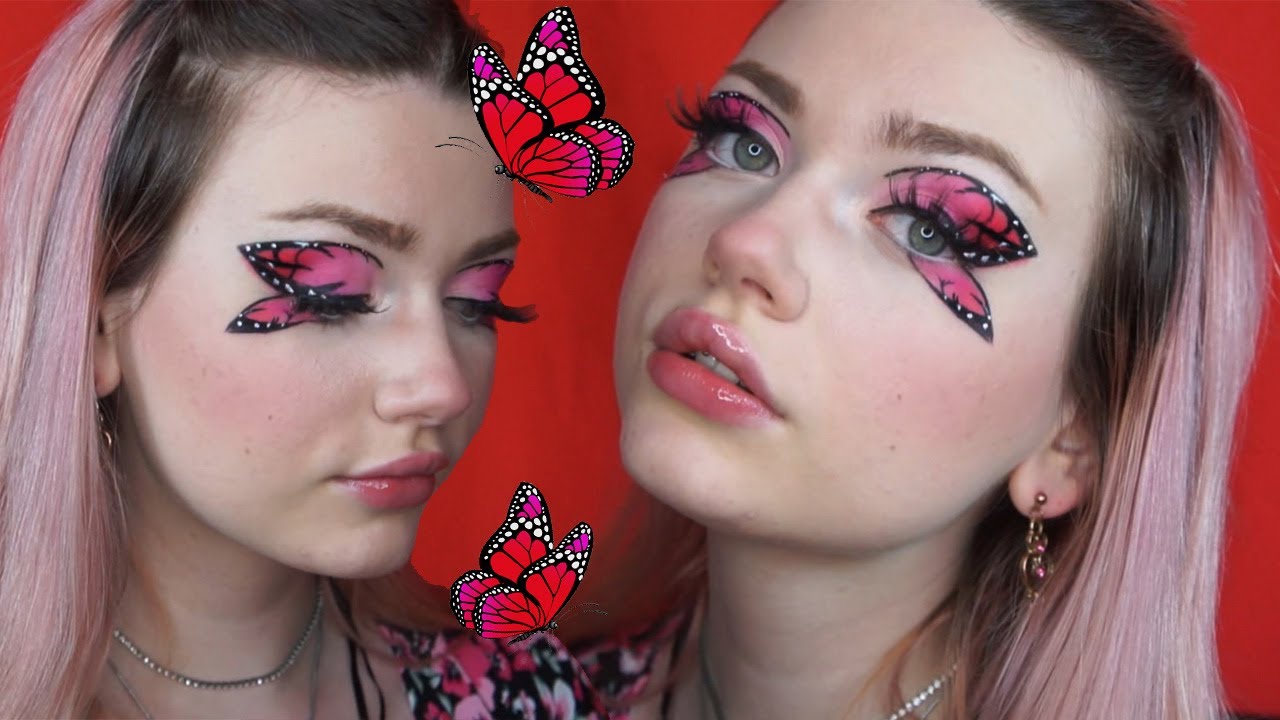 BUTTERFLY GRAPHIC LINER LOOK! Ich schminke einen Schmetterlings-Look nach ♥