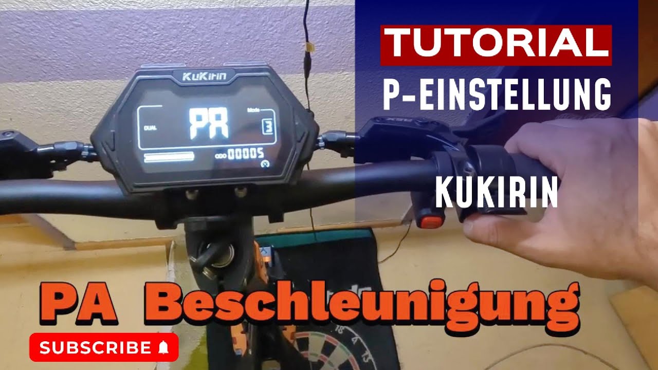Tutorial Kukirin P Settings Deutsch