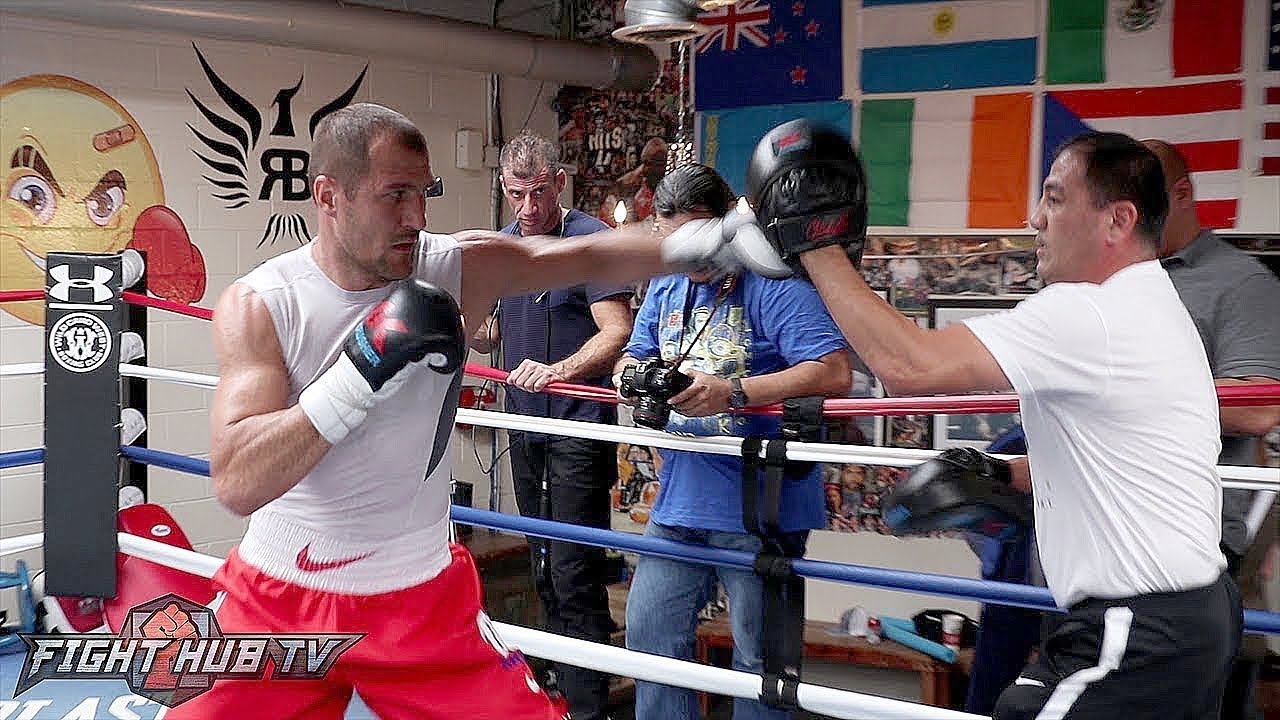 KOVALEV RIPS POWER SHOTS TO THE BODY! FULL WORKOUT W/NEW TRAINER - KOVALEV VS SHABRANSKYY