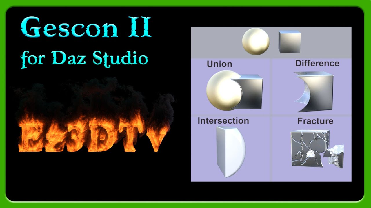 Gascon II | Constructive Solid Geometry in Daz Studio | Ez3DTv