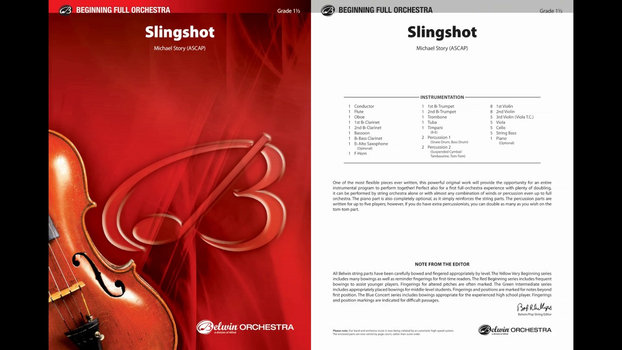 Slingshot, by Michael Story – Score & Sound