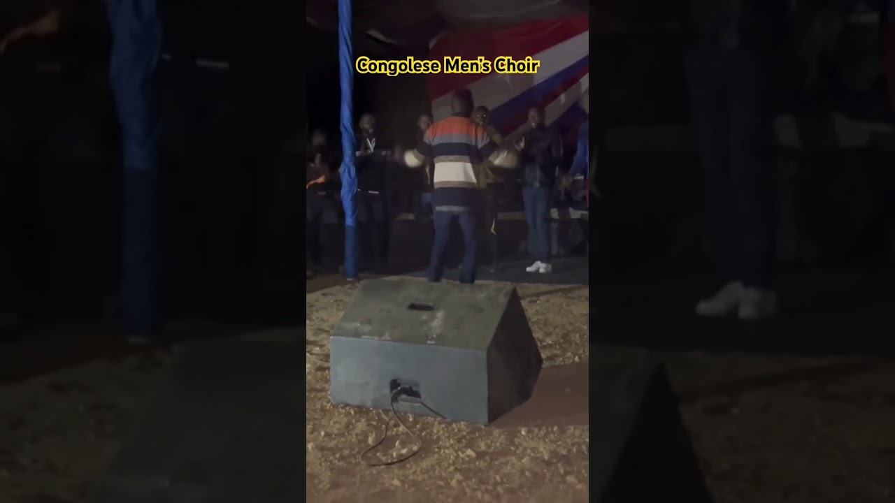 A Congolese Men’s Choir that sang at the Kafulafuta Mission in Zambia in September of 2025