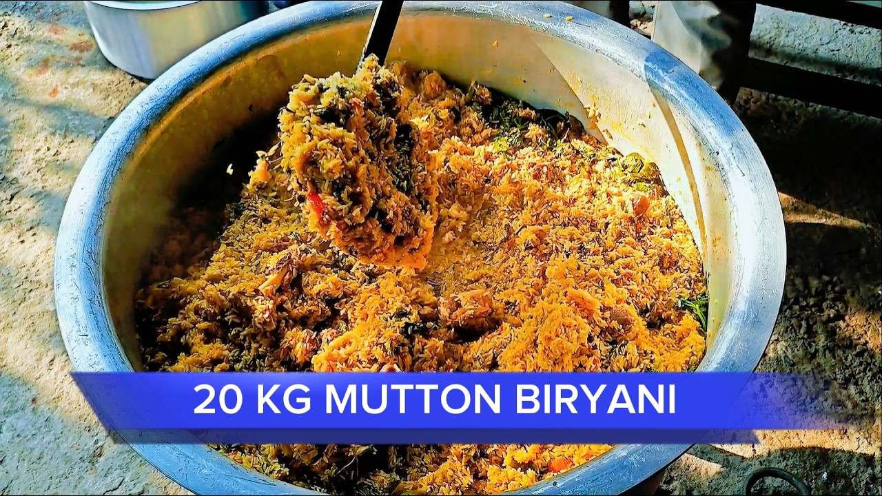  Mutton Biryani  | Traditional Mutton Biryani | 20 kg mutton biryani for Ramzan donating peoples