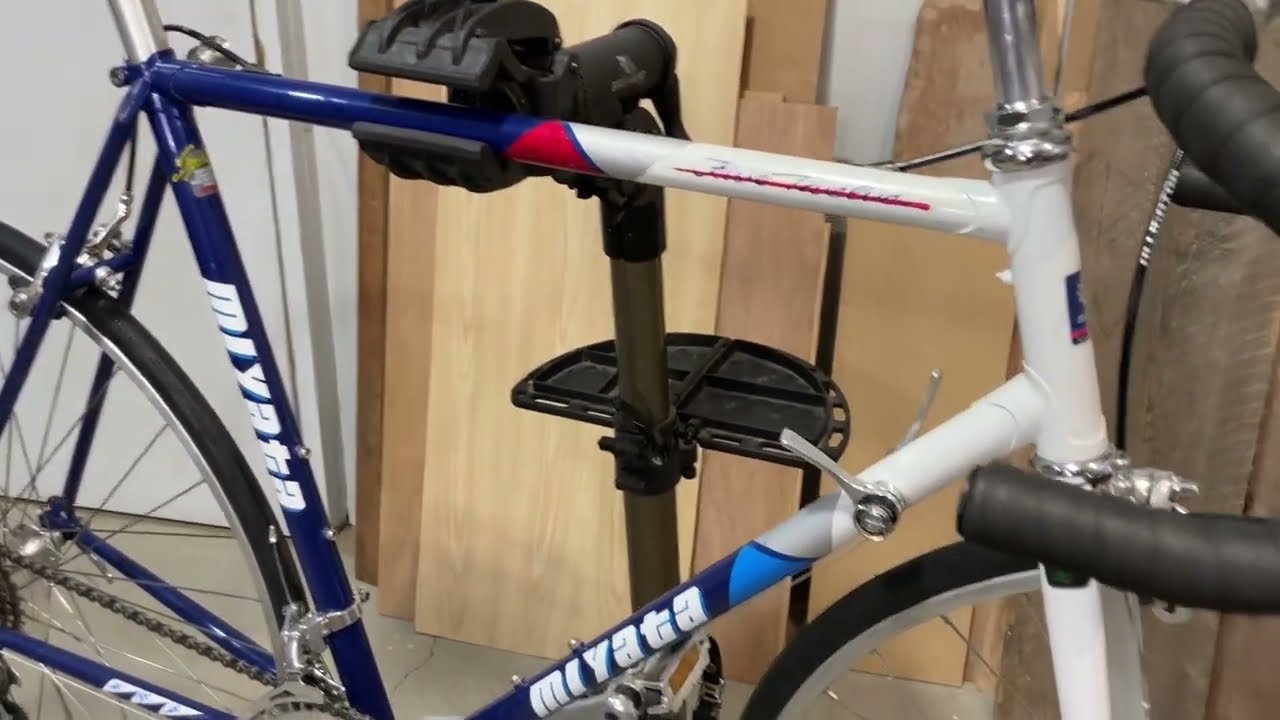 Miyata 512 Triathlon 1987 (and how to route internal frame brake cable)