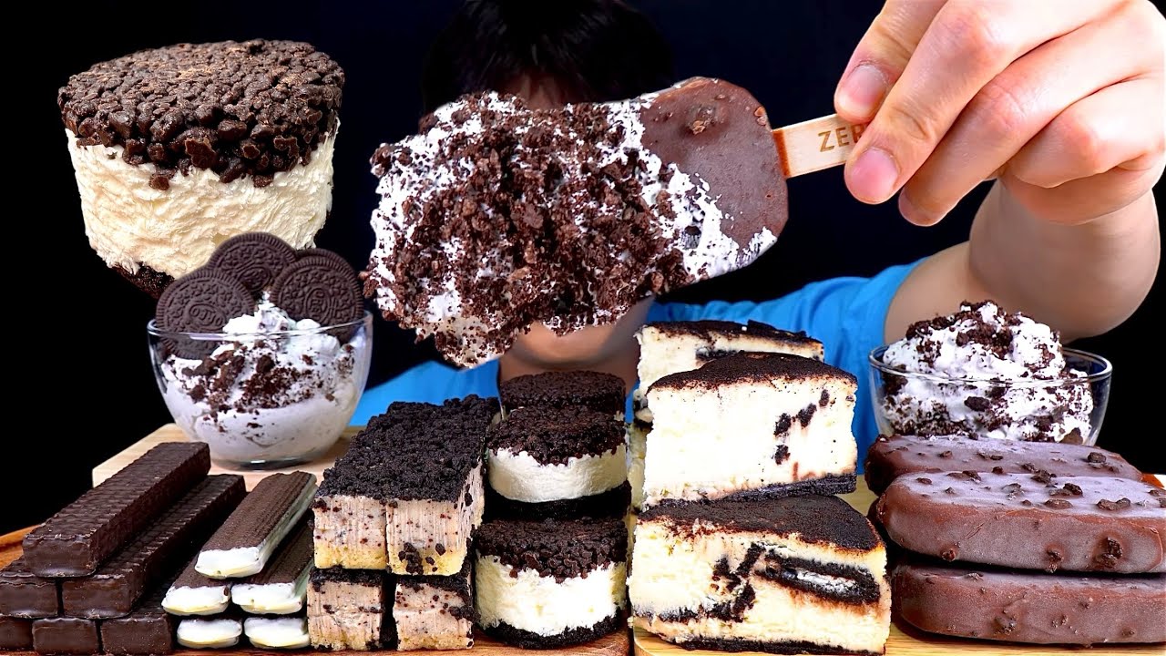 ASMR 오레오 디저트파티🎉오레오 치즈케이크 오레오 아이스크림 오레오 쿠키 먹방~!! Oreo Dessert Cheese Cake Cookie Ice Cream MuKBang~!!