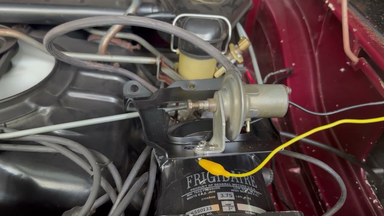 1962 Corvair AC idle up solenoid working Test