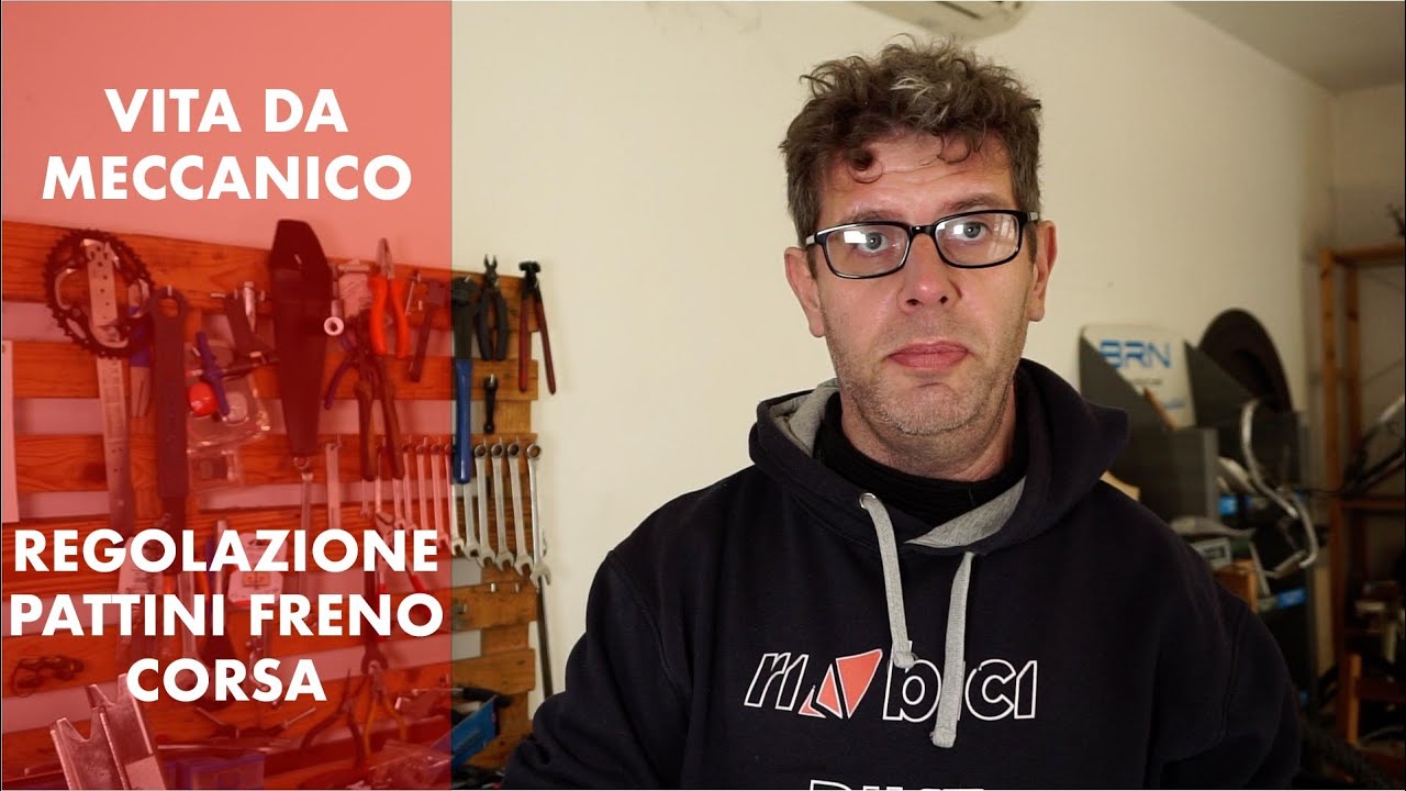 Regolazione pattino freno da corsa