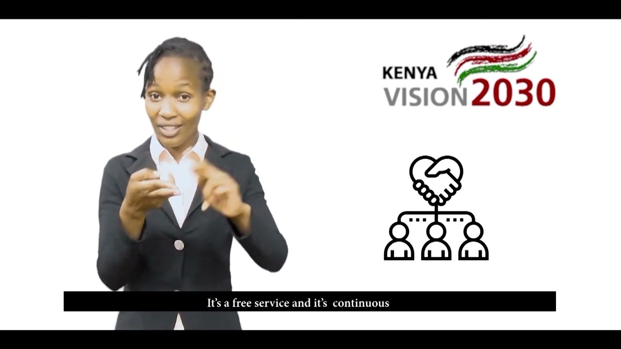 This is the Kenya Vision 2030 Service Charter in Sign Language