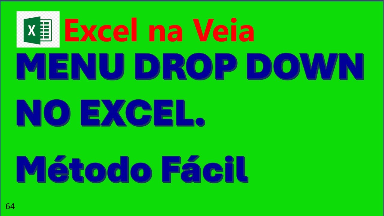 Menu drop down no Excel - Listas dependentes