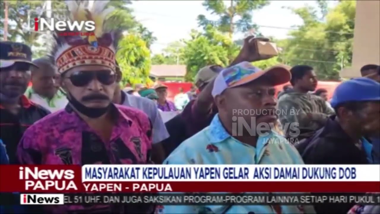 I NEWS PAPUA - MASYARAKAT KEPULAUAN YAPEN GELAR AKSI DAMAI DUKUNG DOB