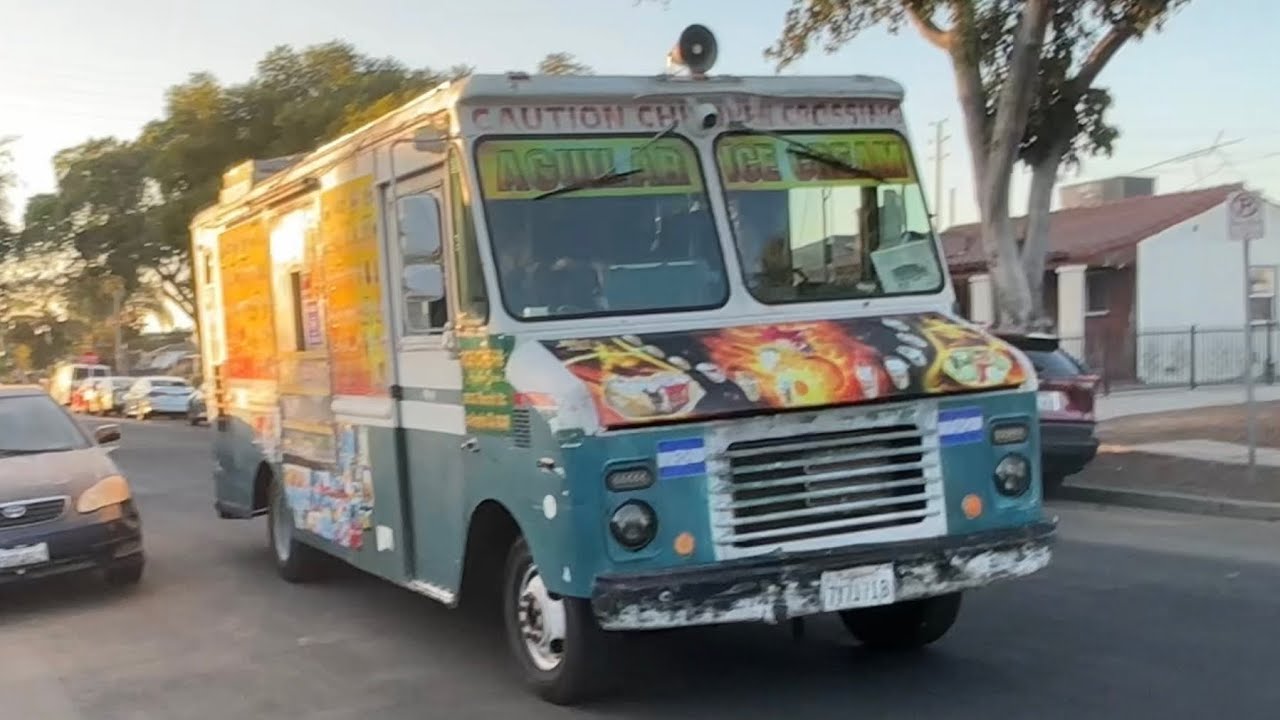 Jesus Aguilar’s ice cream truck playing Turkey in the Straw