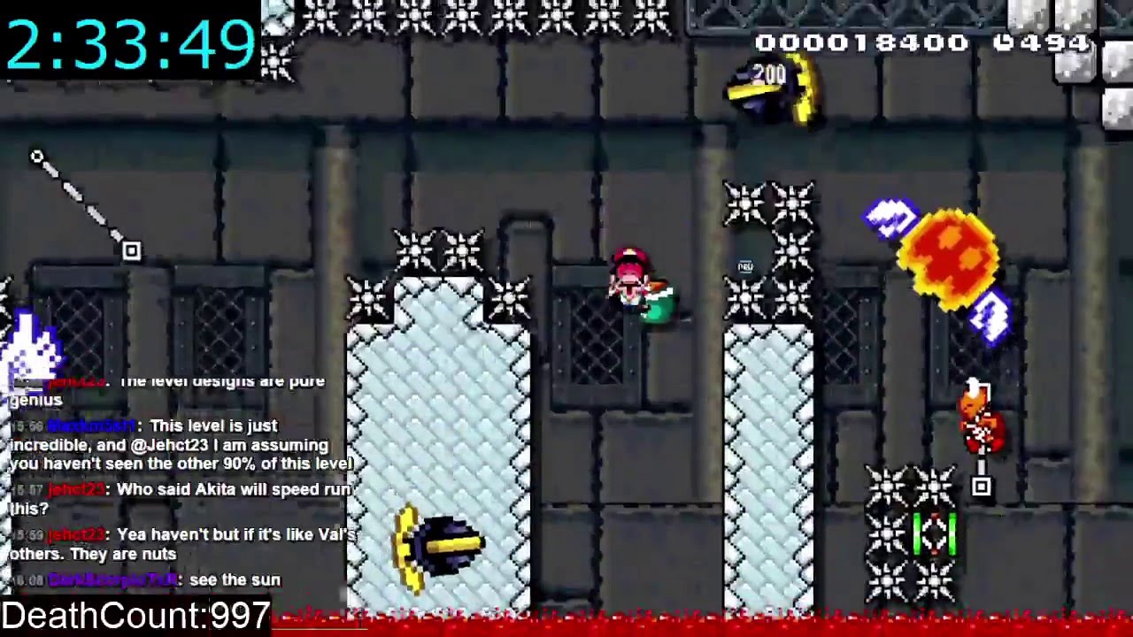 [60 hours] Super Mario Maker - Upload a Very Hard Level [32873 attempts]