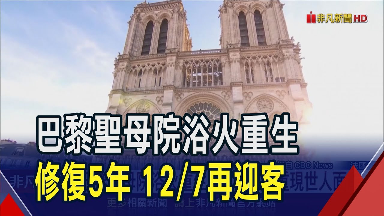 巴黎聖母院開放倒數計時! 馬克宏直播修復成果讓民眾搶先看 