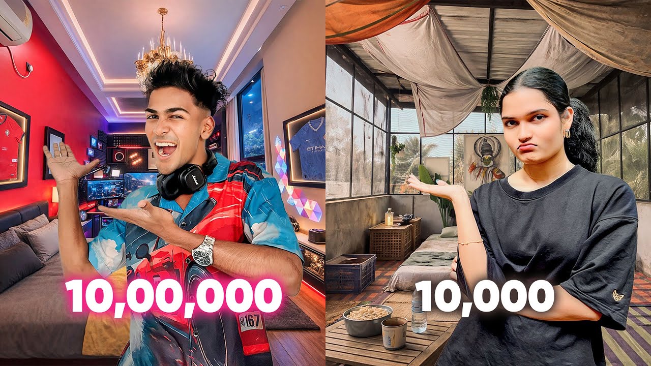 ₹10,000 vs ₹10,00,000 Studio Room 😱 Built in 24 Hours (SHOCKING RESULT)