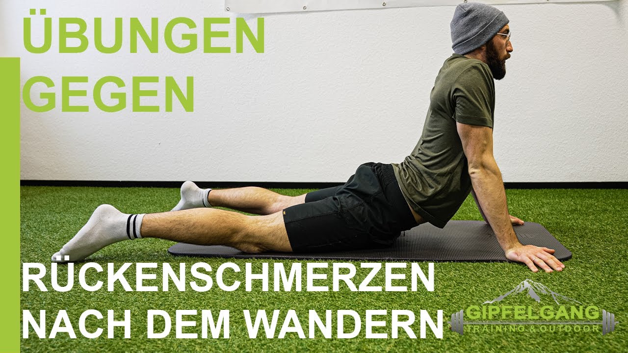 ÜBUNGEN gegen RÜCKENSCHMERZEN nach dem WANDERN