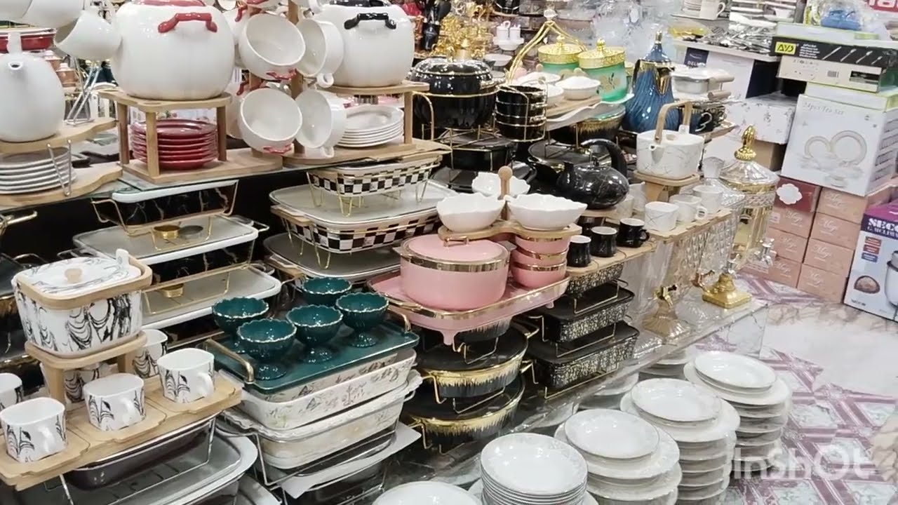 latest design imported luxury wedding crockery! kitchen crockery bridal crockery dinner set tea set
