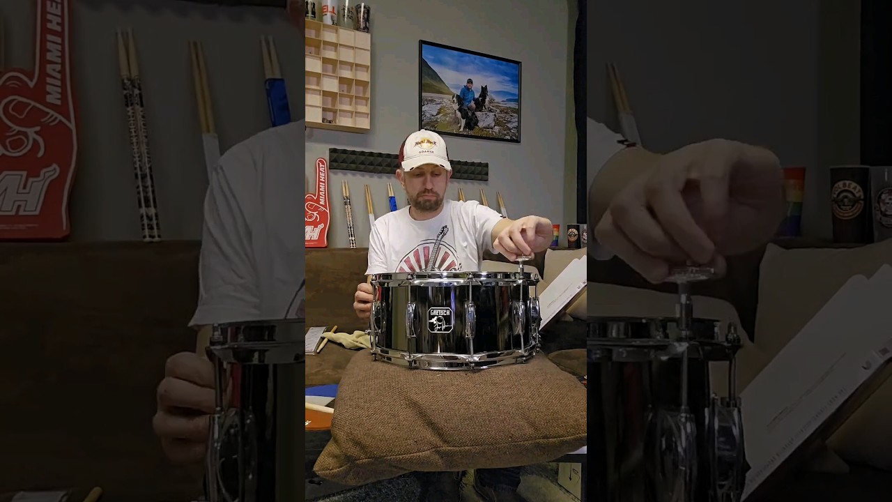 maintenance day 🥁 #shorts #drums #gretsch #evansheads
