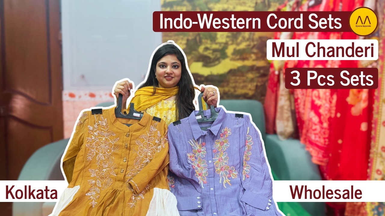 Latest Designer Co-ord Sets 2026 | Pearl & Mirror Work | Kolkata Wholesale Only