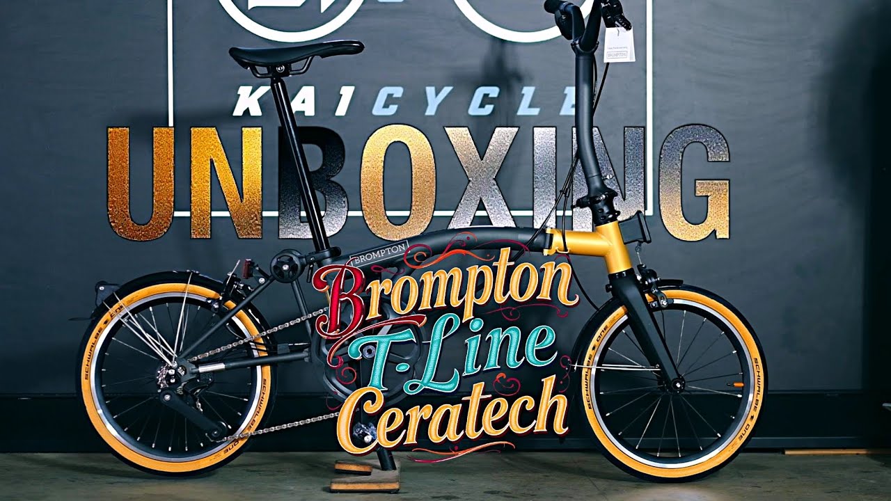 Unboxing of Brompton T Line Ceratech Black Gold 4-speed Special Edition 2025.