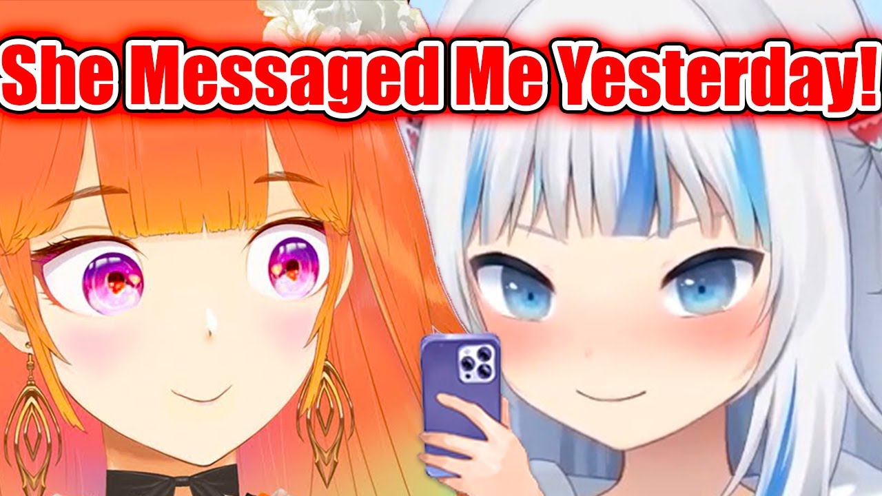 Kiara Gives a Small Update on Gura【Hololive EN】