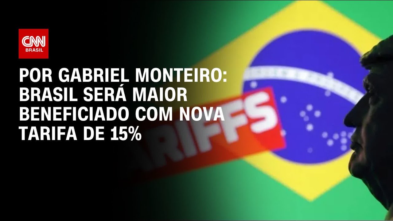 Análise: Brasil será maior beneficiado com nova tarifa de 15% dos EUA | CNN NOVO DIA
