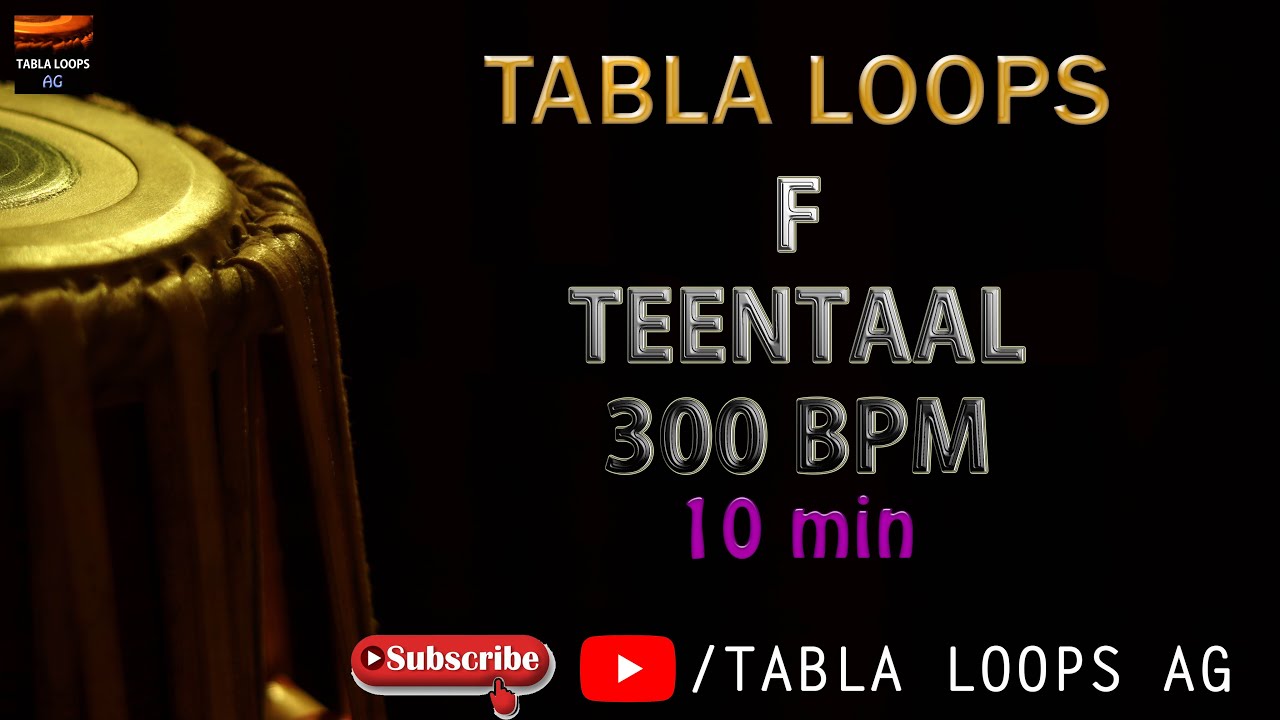 TEENTAAL | F Scale | 300bpm | TEENTAAL TEKA | TABLA LOOPS