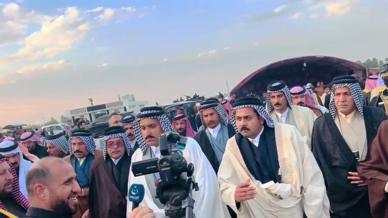 محافظة الأنبار /جانب من حضور الأمير علي ال احمد ال حاتم الحسن زعيم قبائل بني حسن في مضارب البو عيسى